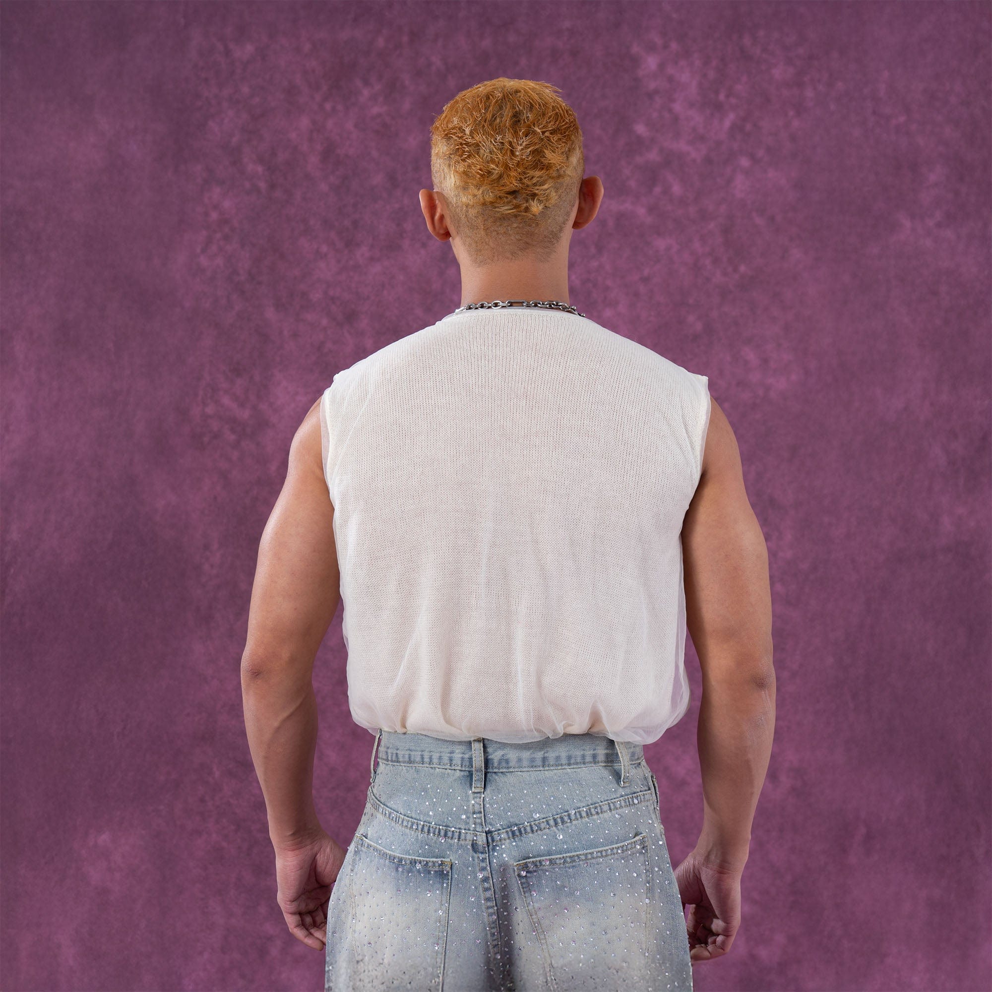 Sheer Layered Sleeveless Top