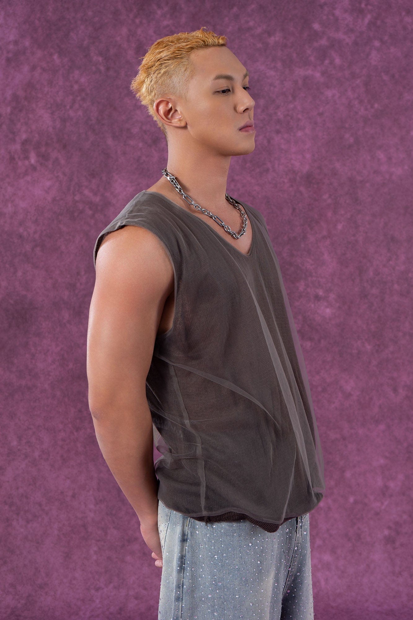 Sheer Layered Sleeveless Top