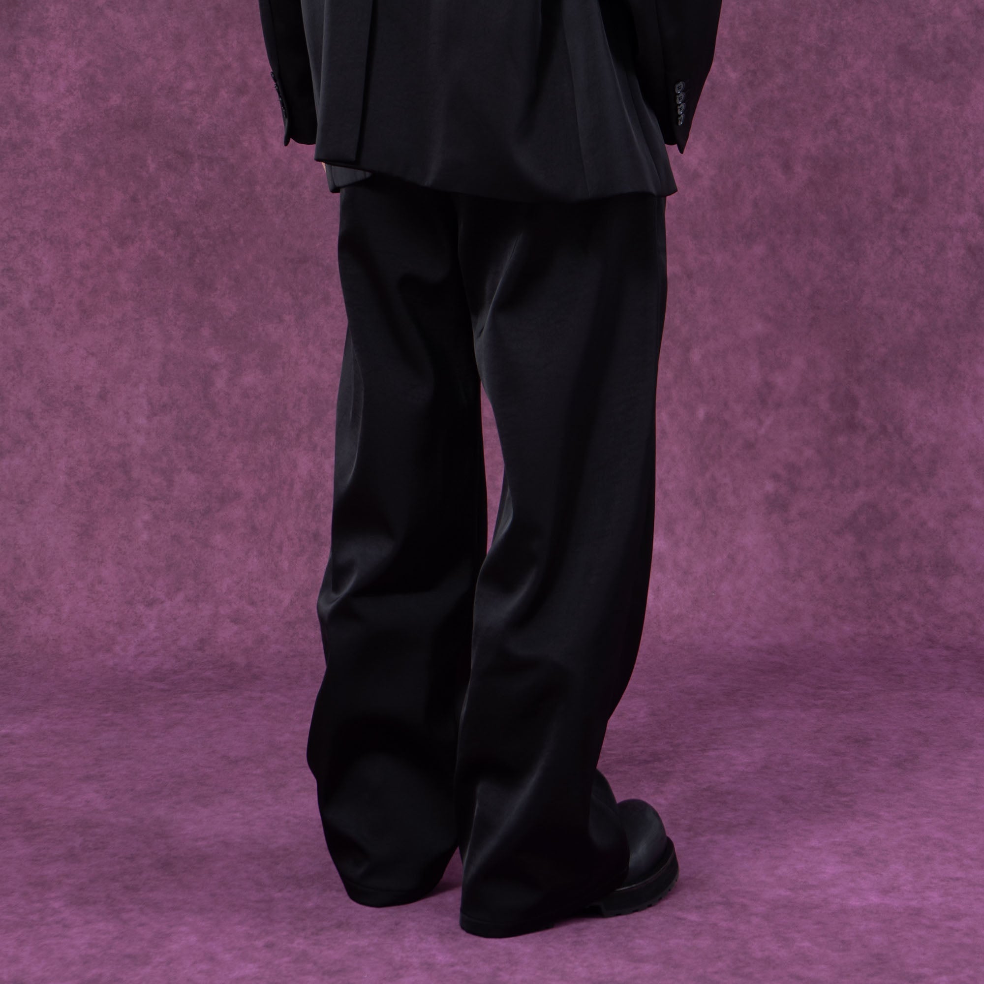 Satin Pleated Trousers