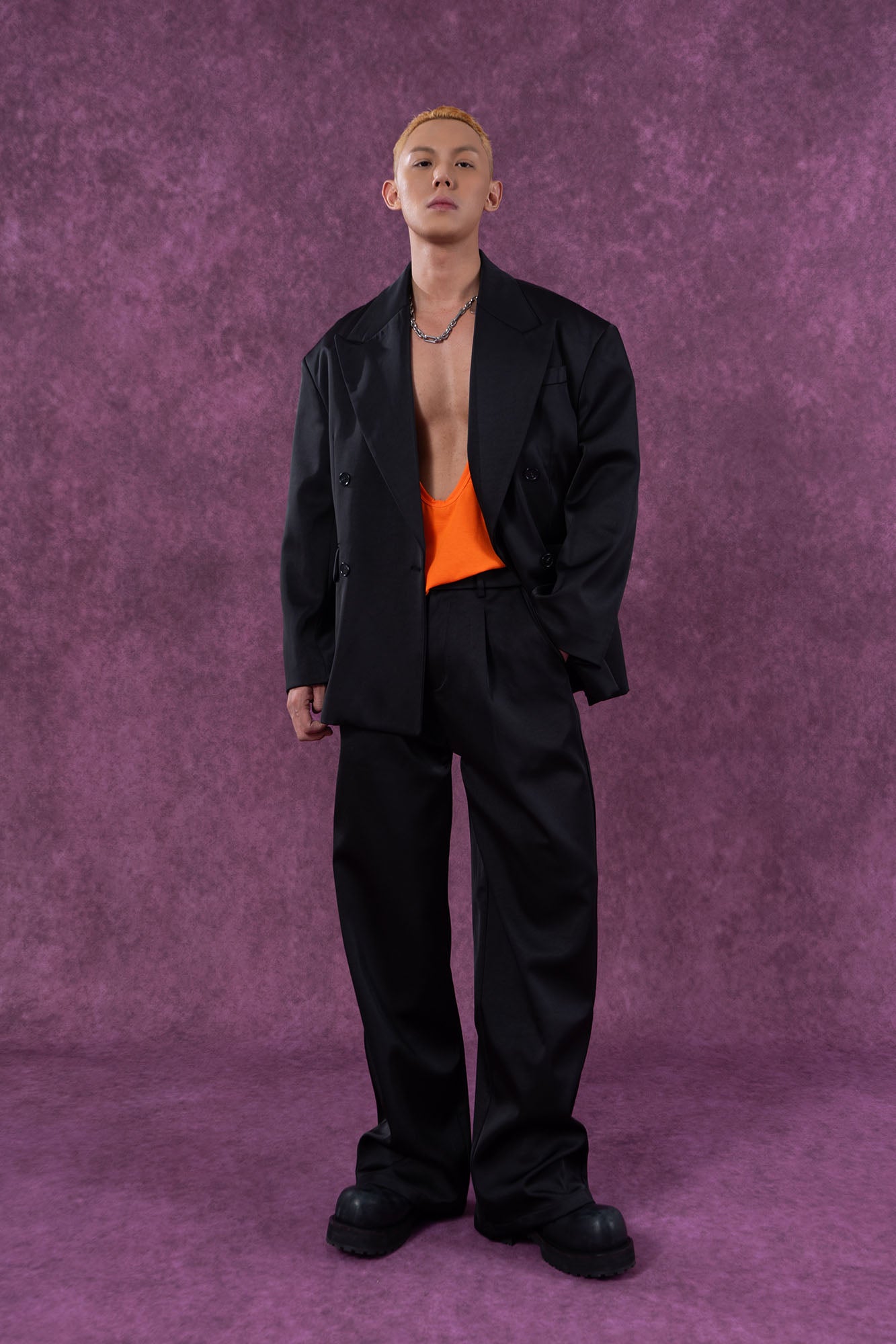 Satin Oversized Blazer