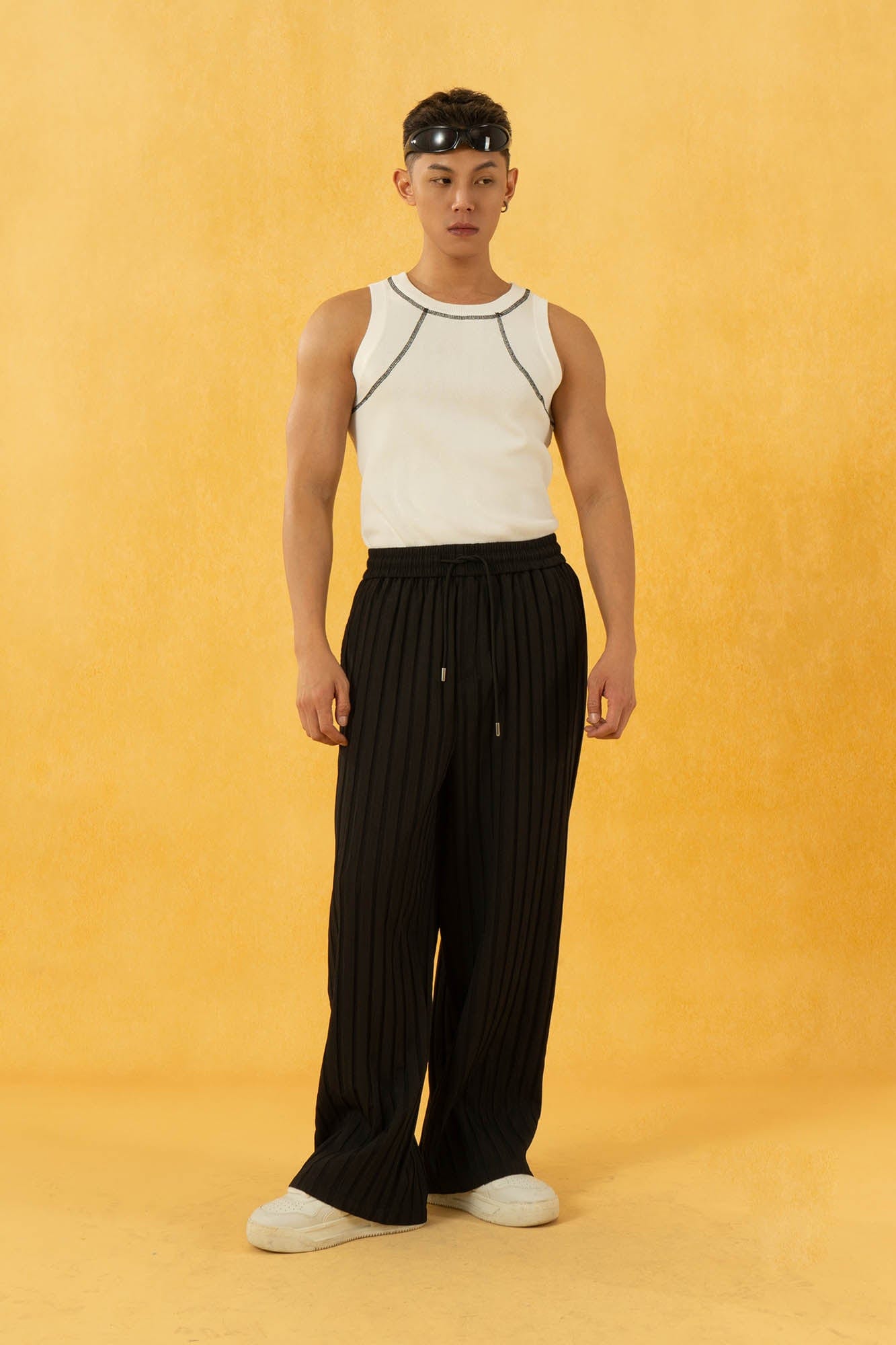 Ribbed Drawstring Lounge Pants