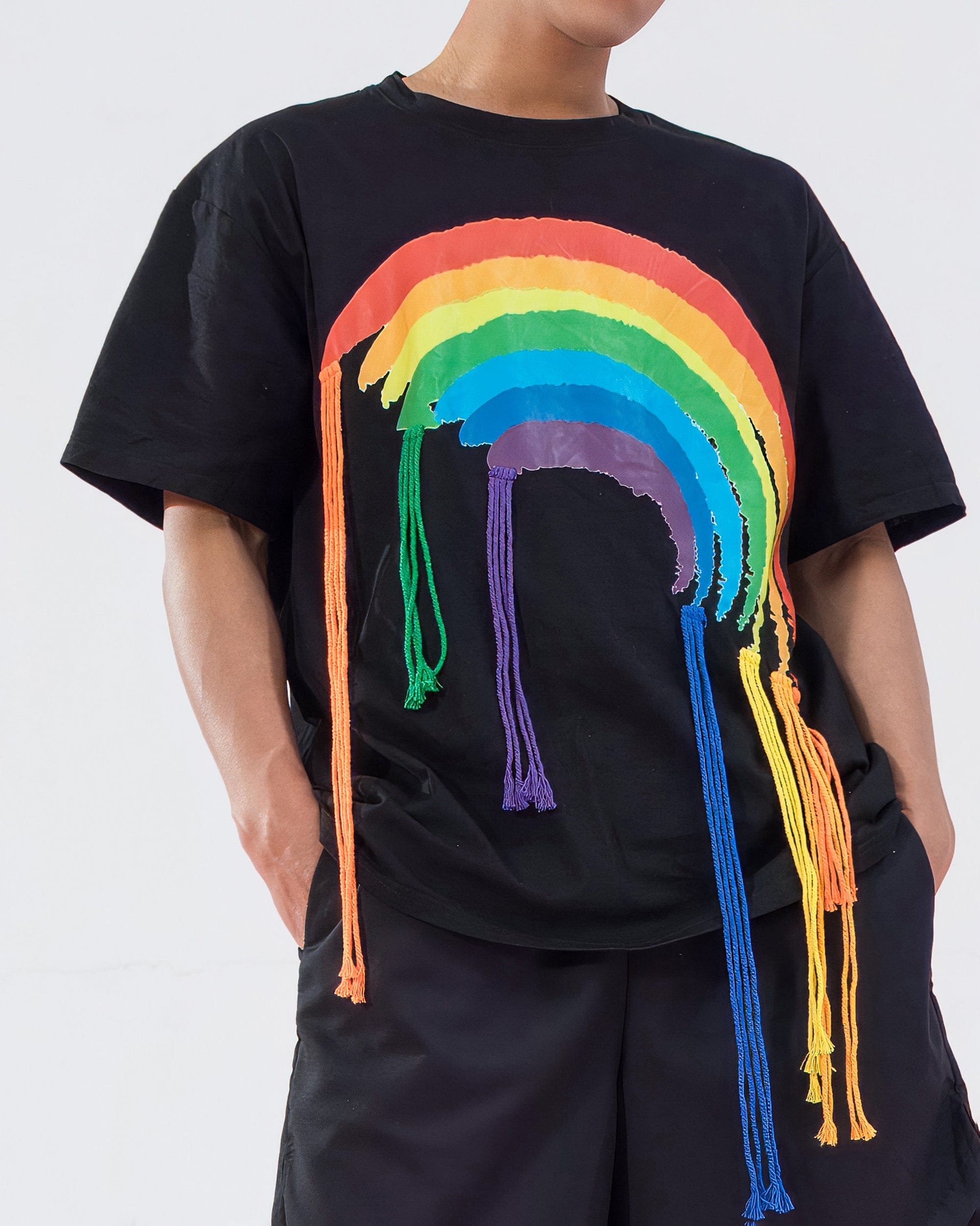 Rainbow Fringe Graphic T-Shirt