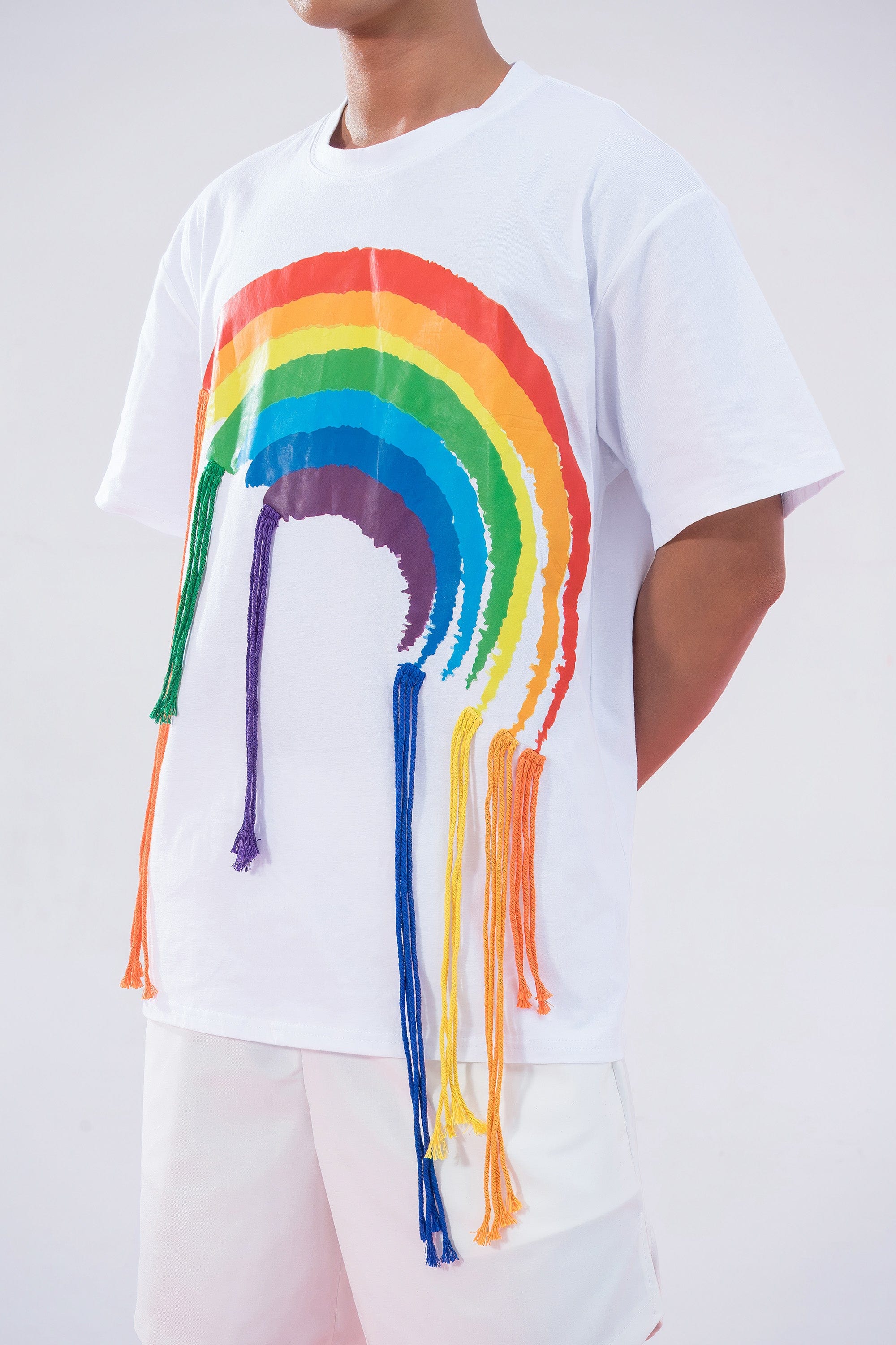 Rainbow Fringe Graphic T-Shirt
