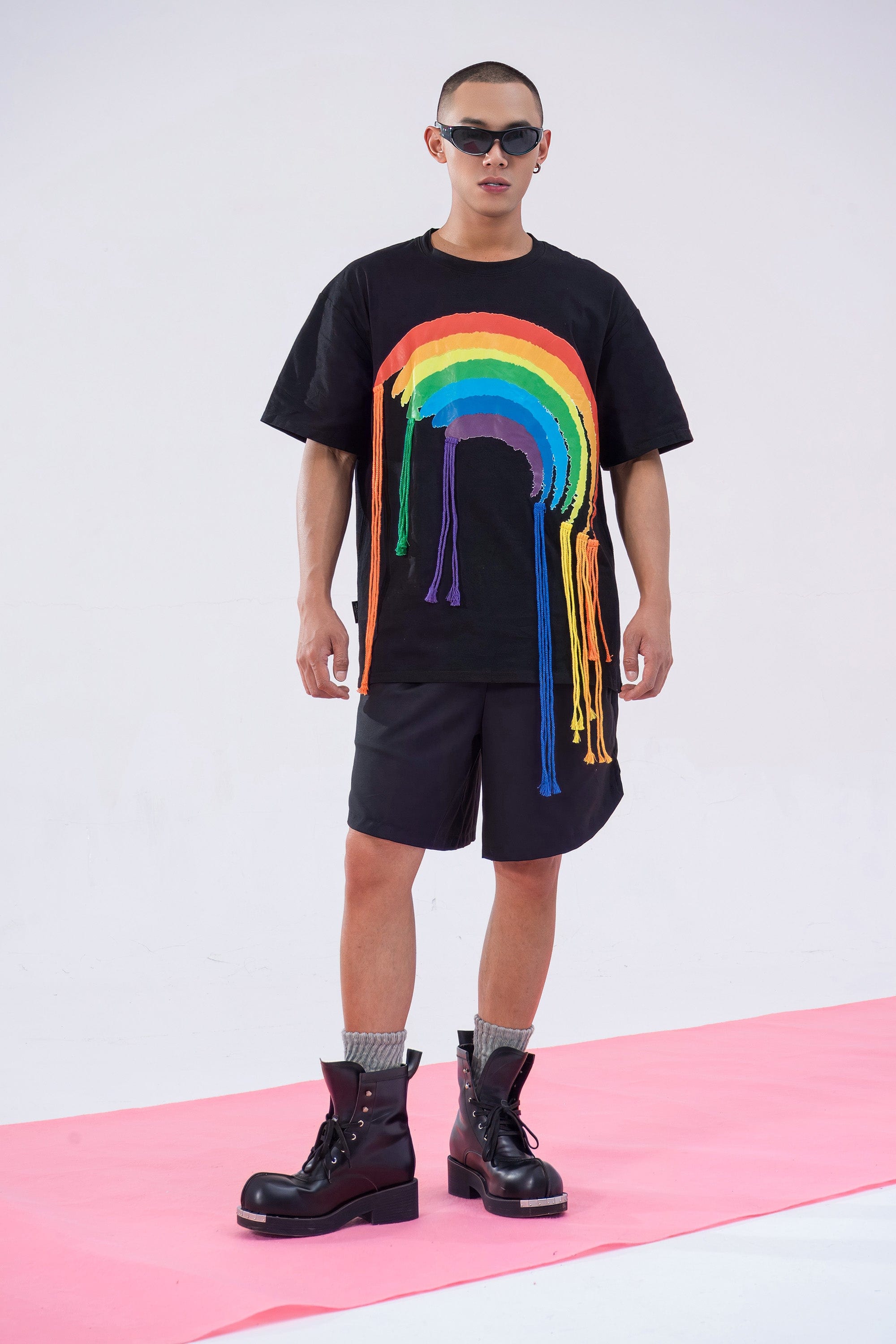 Rainbow Fringe Graphic T-Shirt