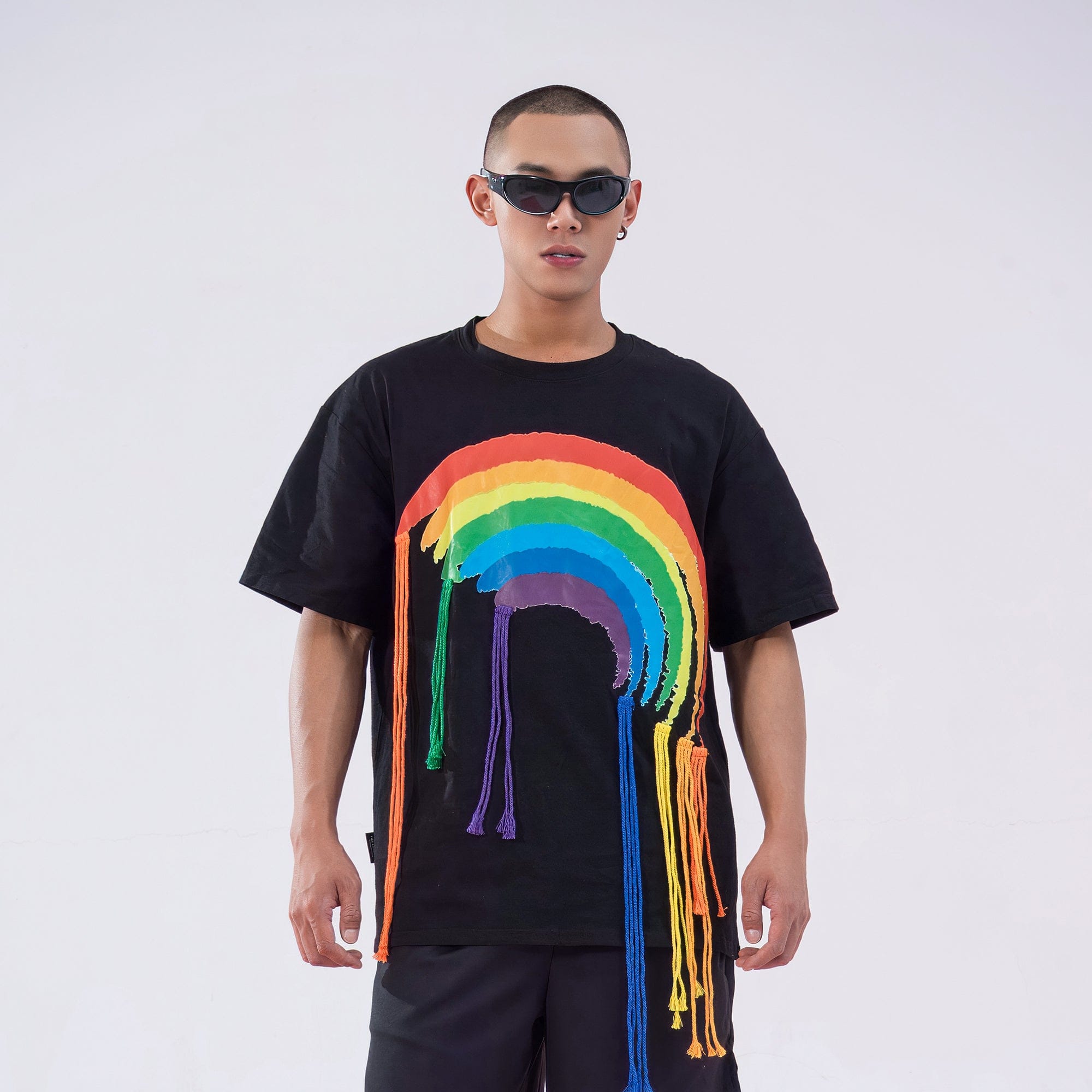 Rainbow Fringe Graphic T-Shirt