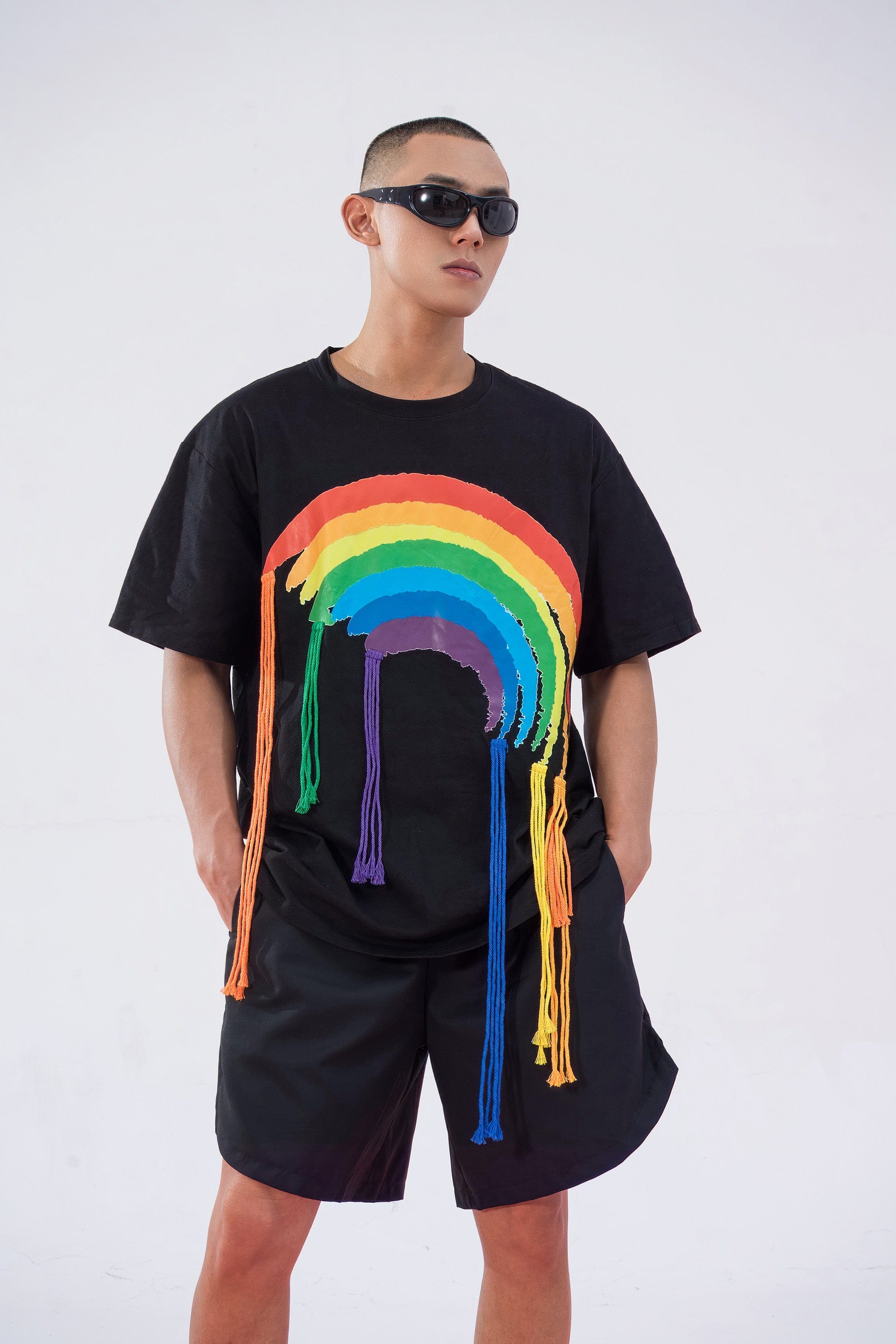 Rainbow Fringe Graphic T-Shirt