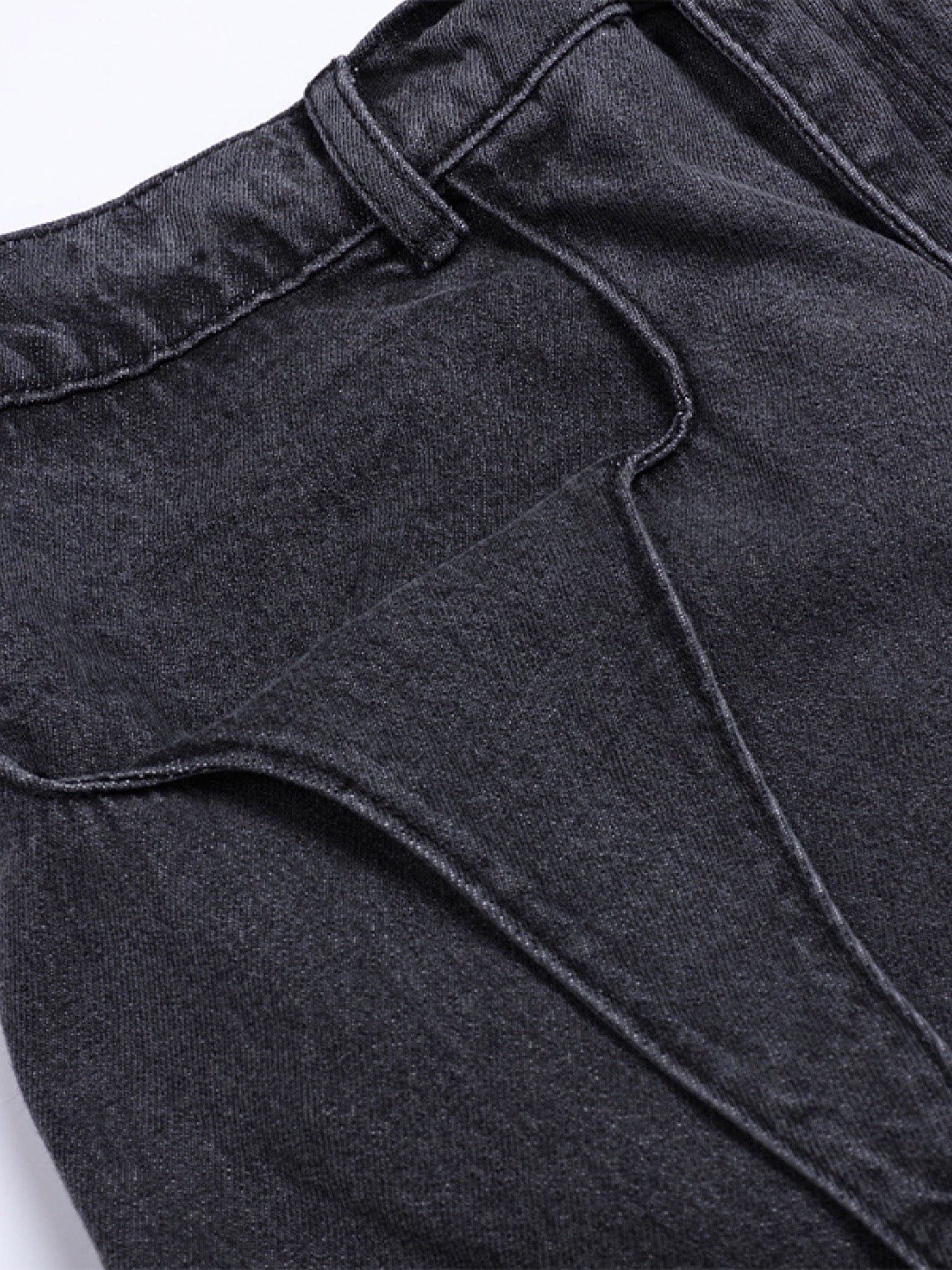 Detalles de la correa Jeans de pierna ancha