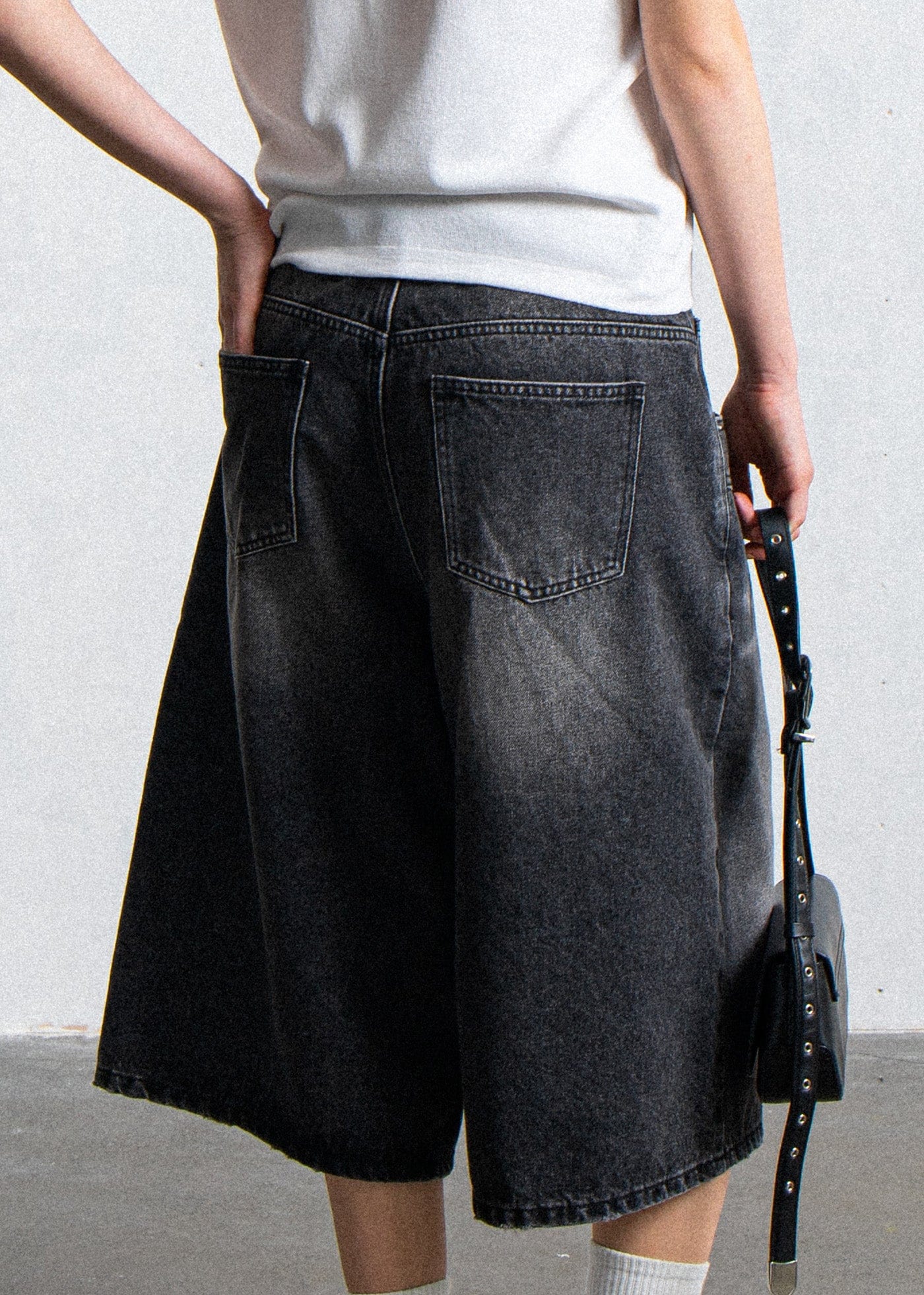 Shorts culotte denim
