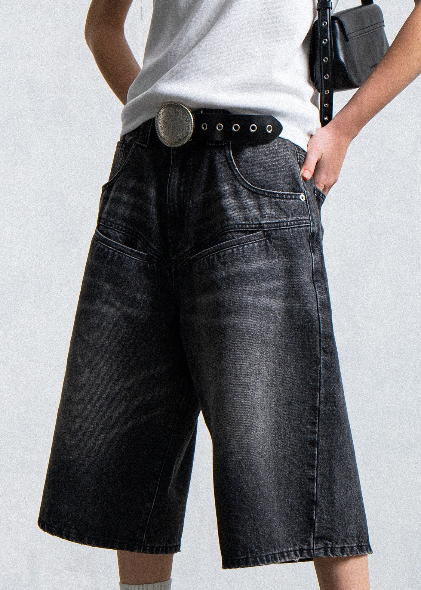 Shorts culotte denim