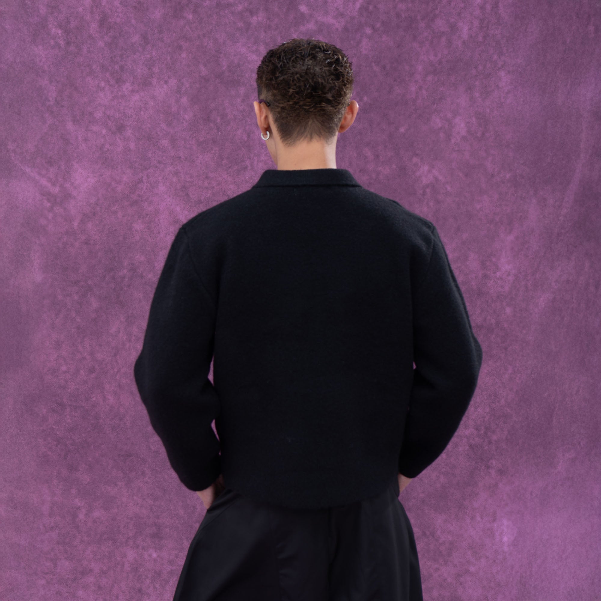 Deep V-Neck Wool Pullover