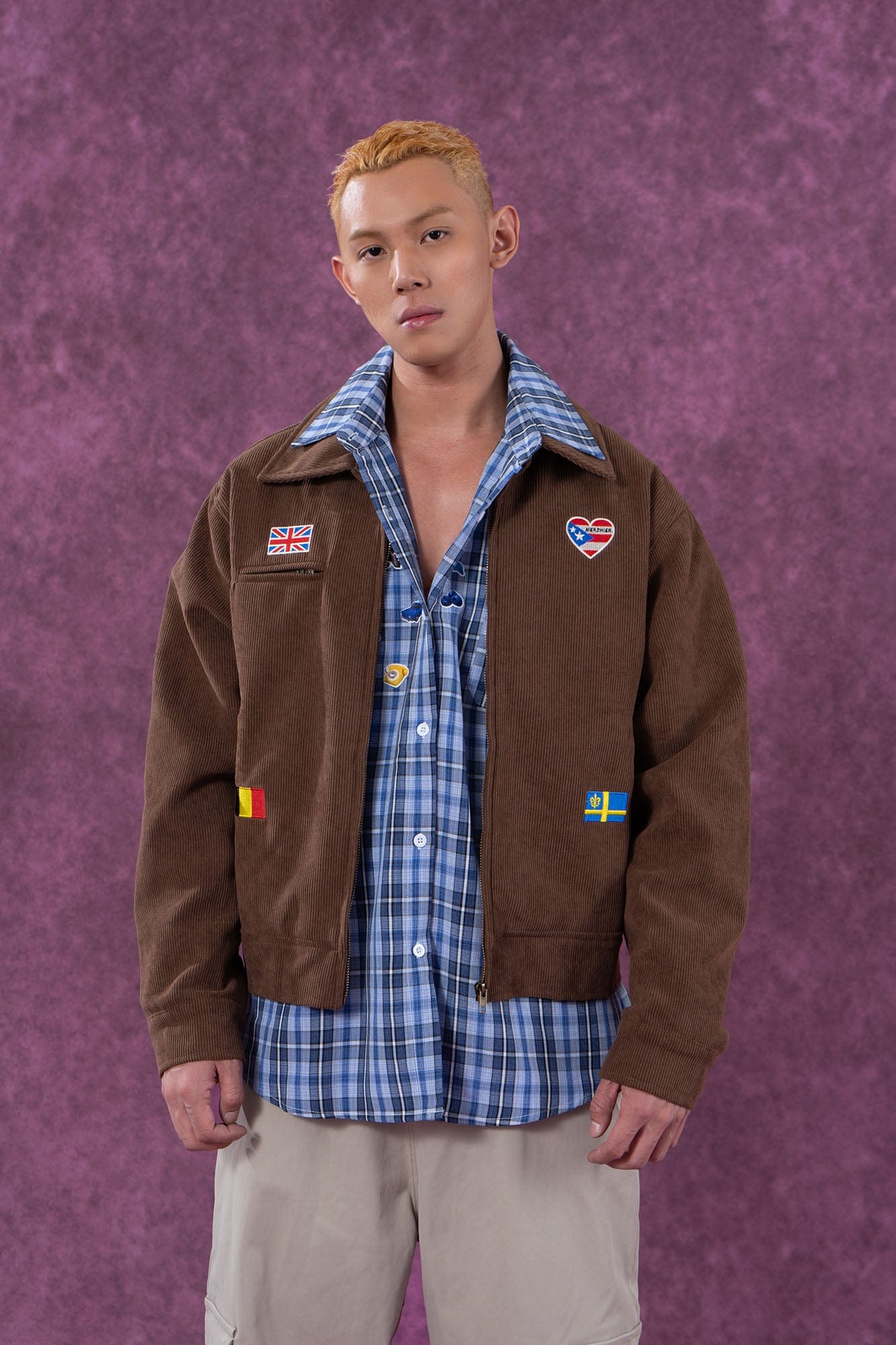Heart Flag Patch Jacket
