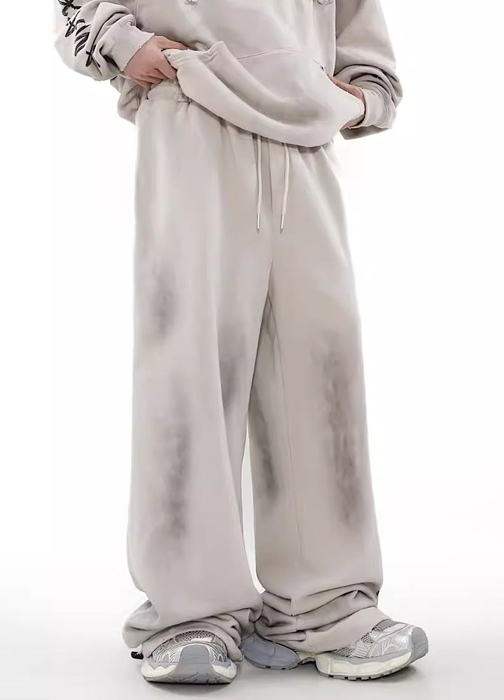 Urban Rebel Graffiti Wide Leg Sweatpants - chiclara