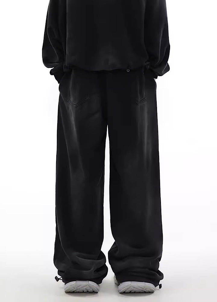 Urban Rebel Graffiti Wide Leg Sweatpants - chiclara