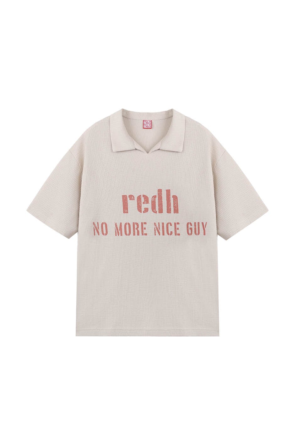 Cream Knit Polo Shirt