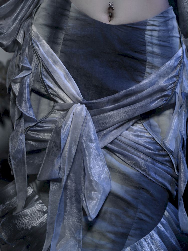 Falda de estilo de sirena gótica etérea