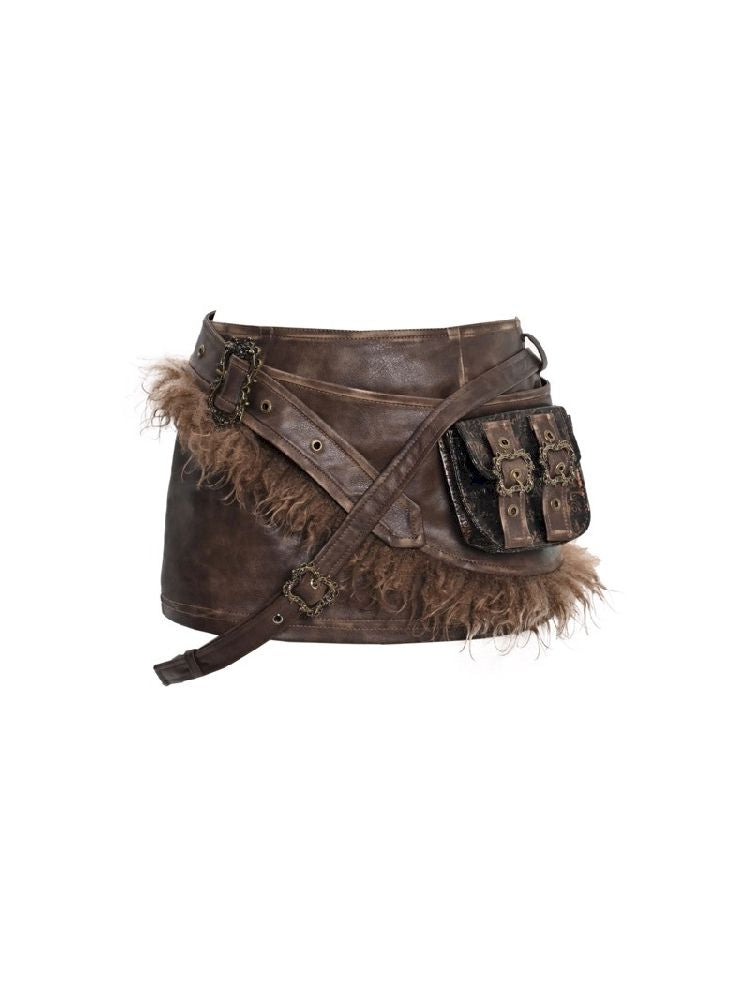 Falda de utilidad de cuero steampunk