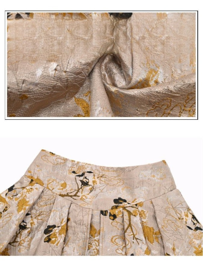 Falda asimétrica de múltiples niveles inspirados en victorianos