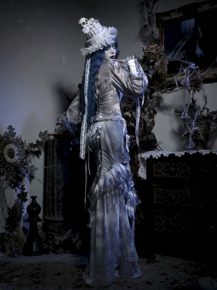 Falda de estilo de sirena gótica etérea