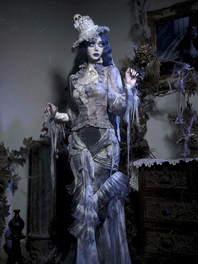 Falda de estilo de sirena gótica etérea