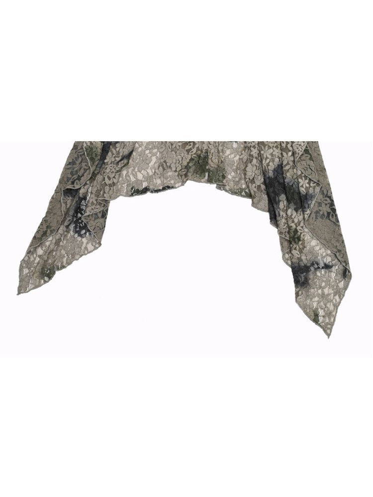 Falda asimétrica de múltiples niveles inspirados en victorianos