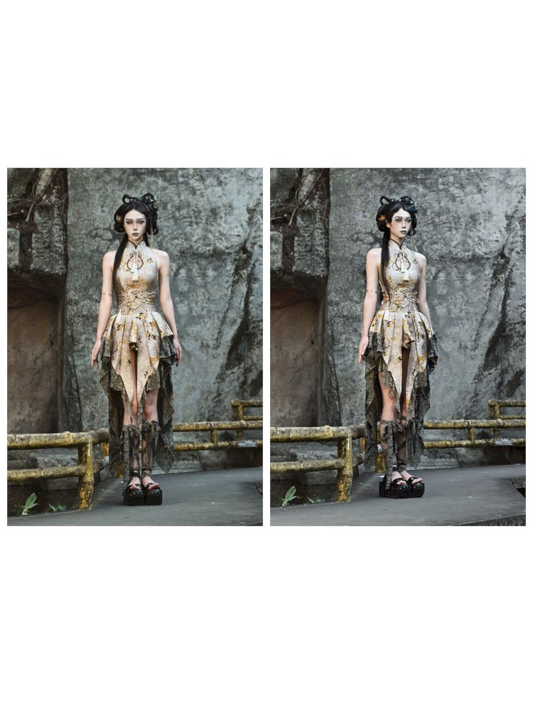 Haut du corset licou floral