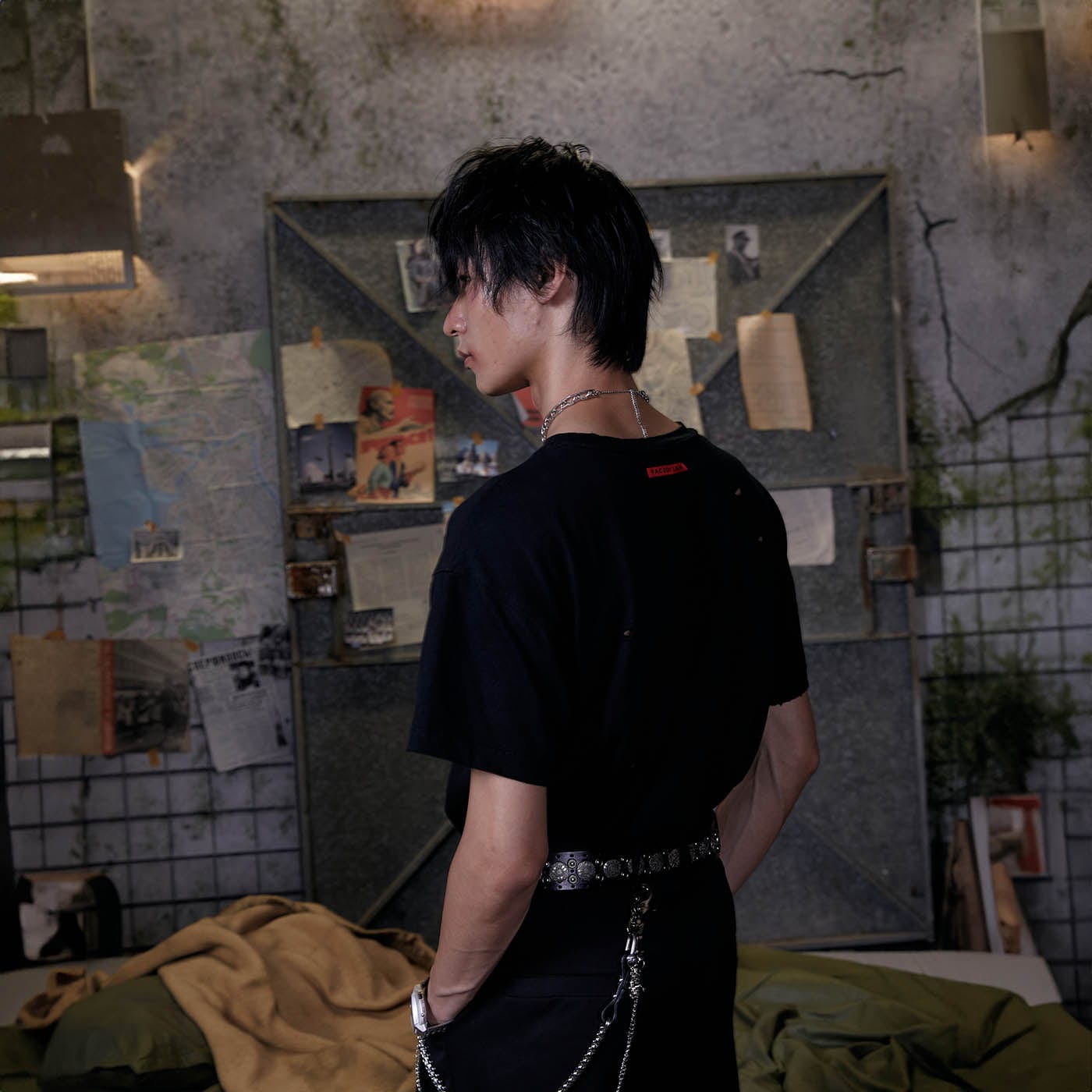 애니메이션 소녀 그래픽 티셔츠