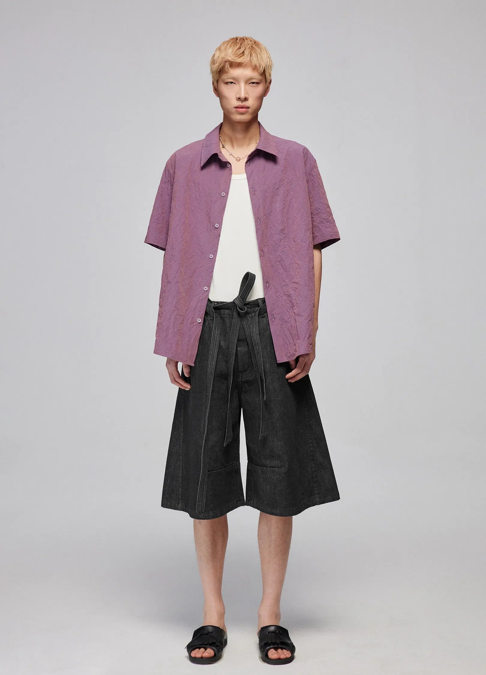 Wide Leg Denim Culottes
