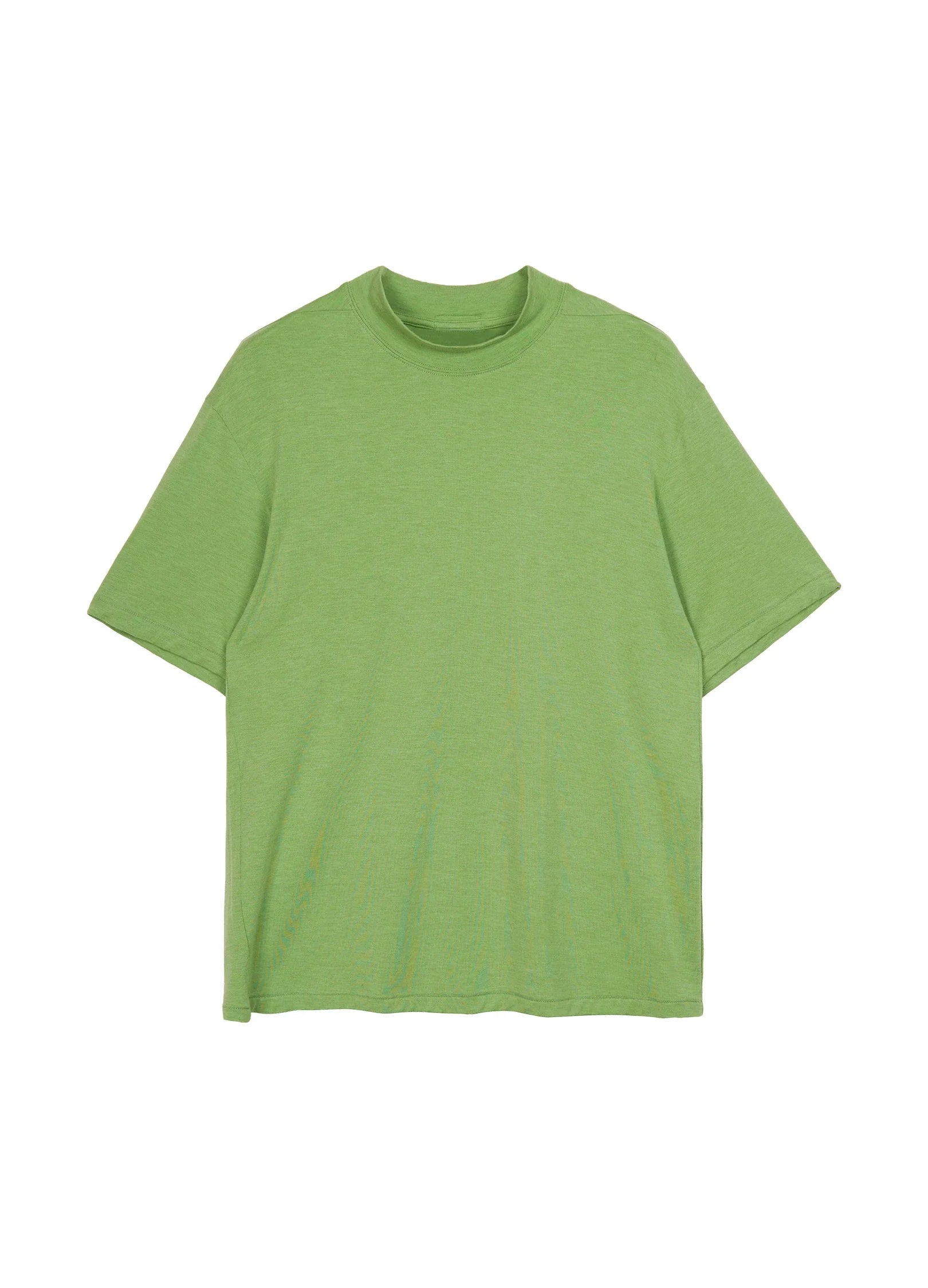Merino-Blend Mock-Neck Tee