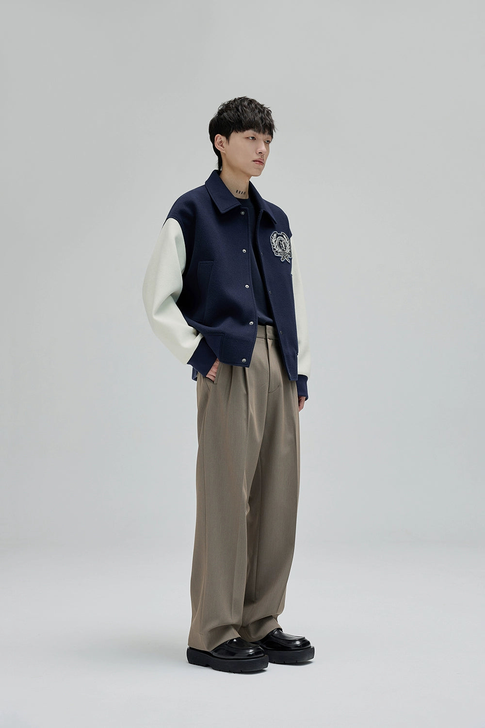 Pantalones de traje ancho
