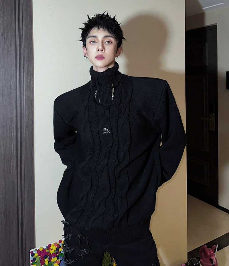 Stellar Spire Starcrest Cable Sweater