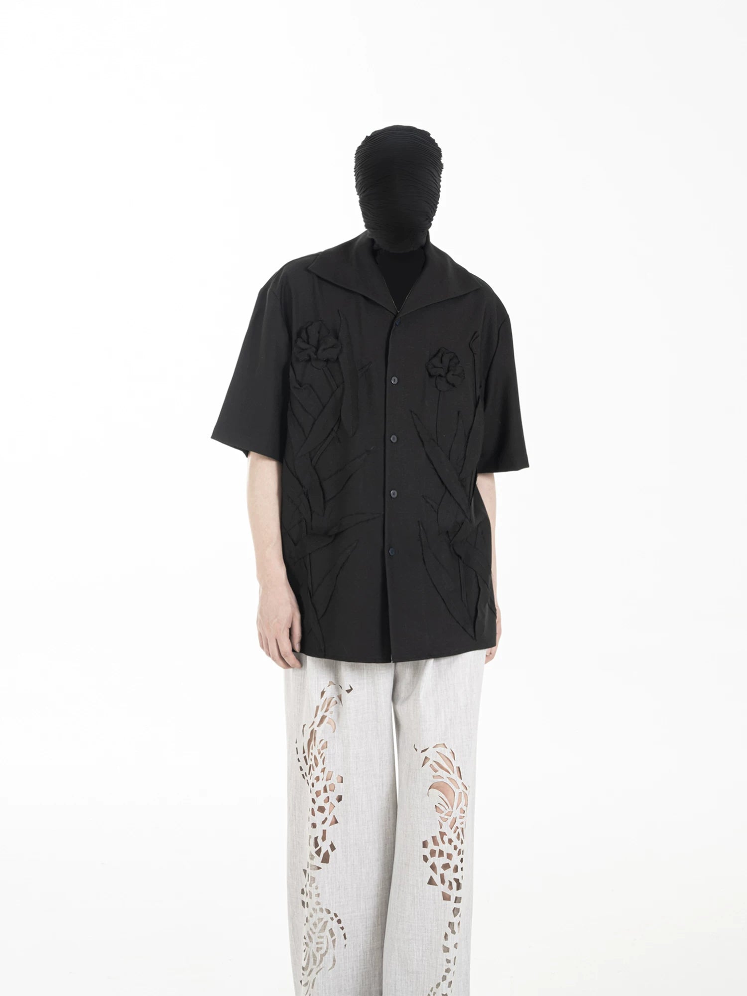 Obsidian Bloom Relief Camp Shirt