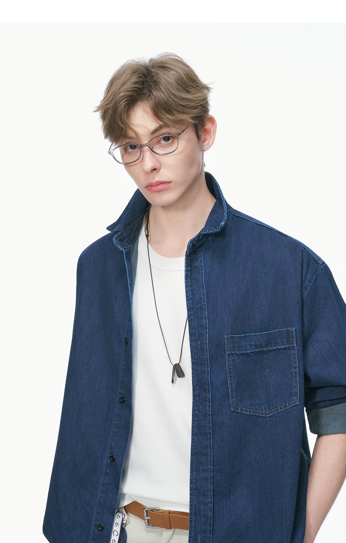 Indigo Studio Oversized Denim Shirt