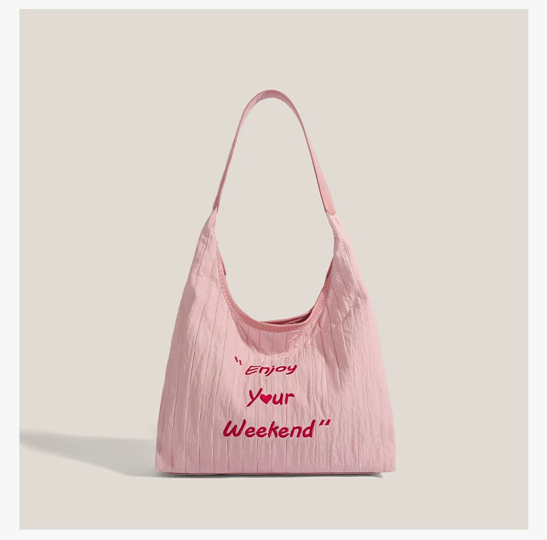 Weekend Whisper Pleated Hobo Bag