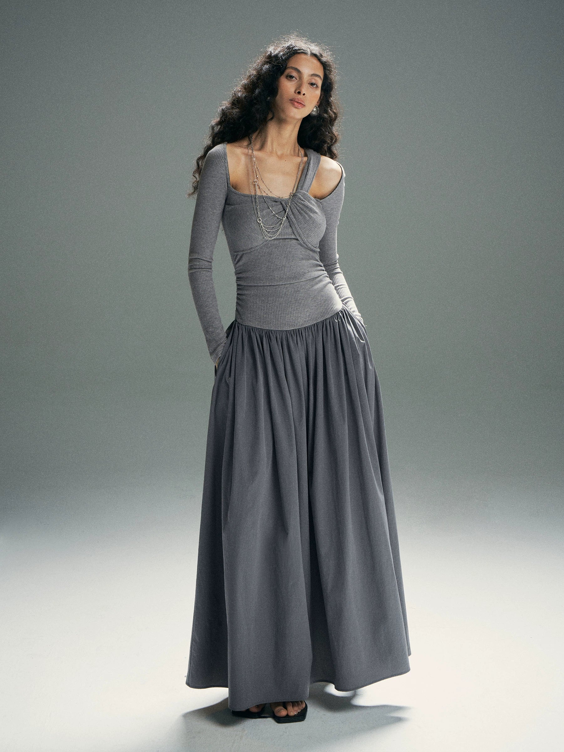 Cloud Twist Maxi Dress