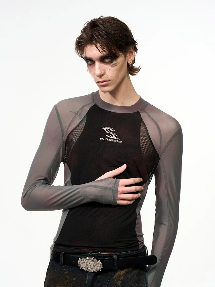 Mesh Sleeve Training Sweatshirt