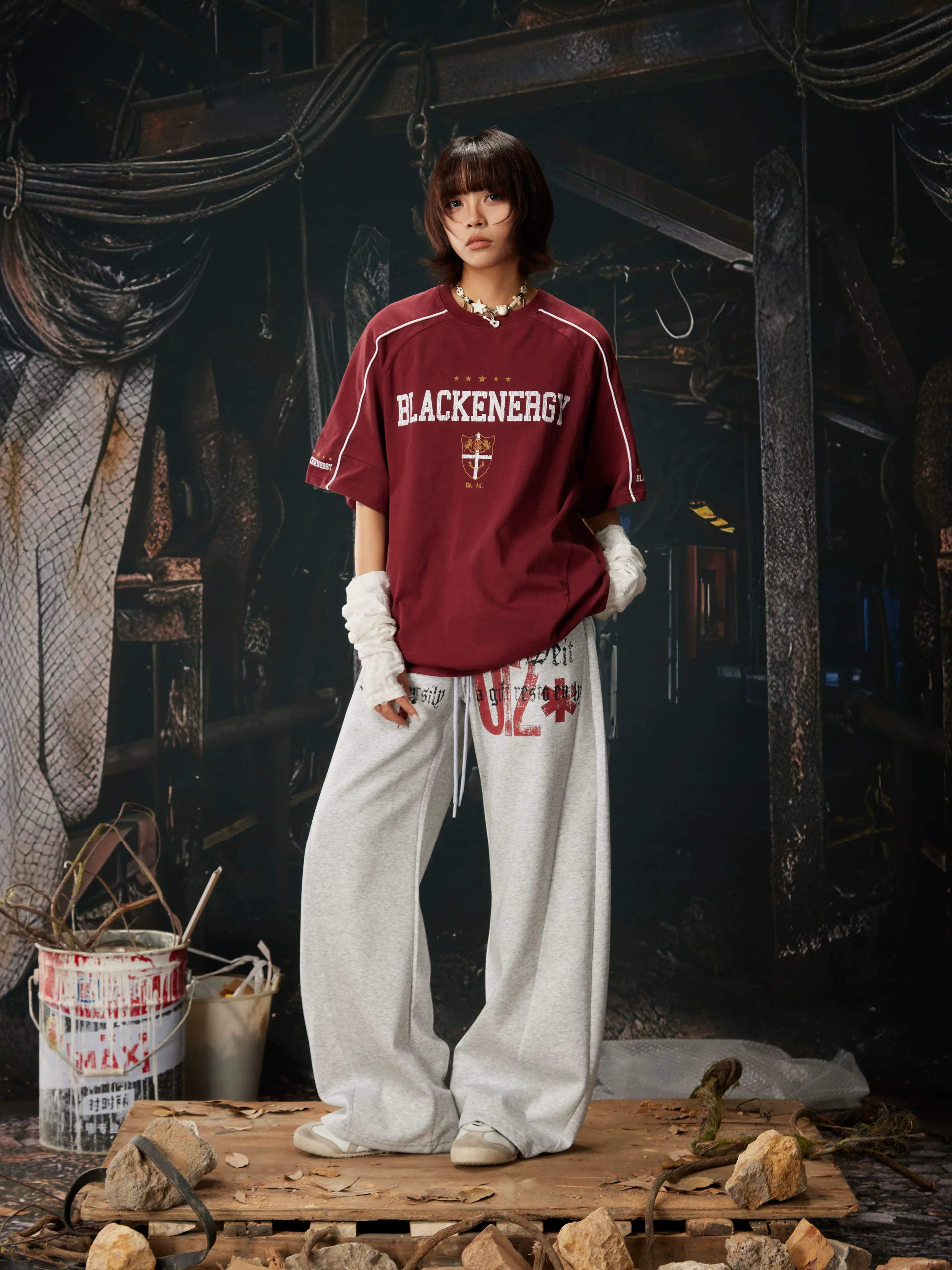 Starbound Script Varsity Stripe Sweatpants