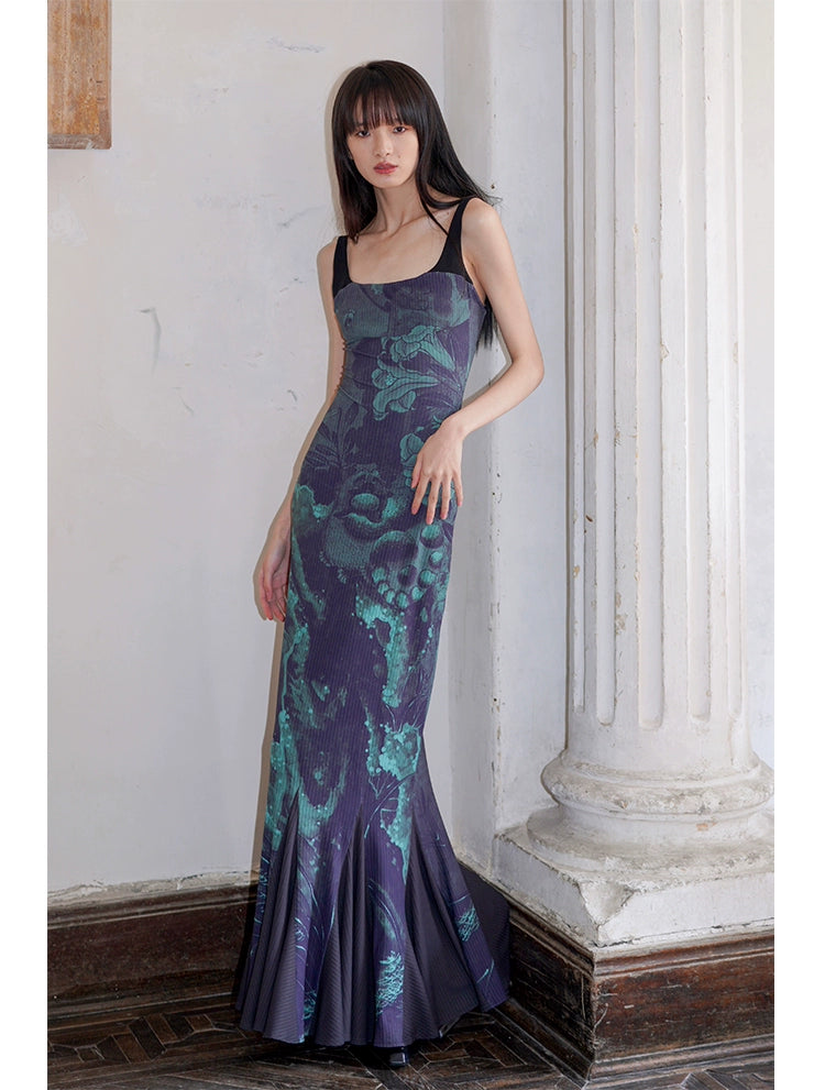 Midnight Bloom Maxi Dress - chiclara