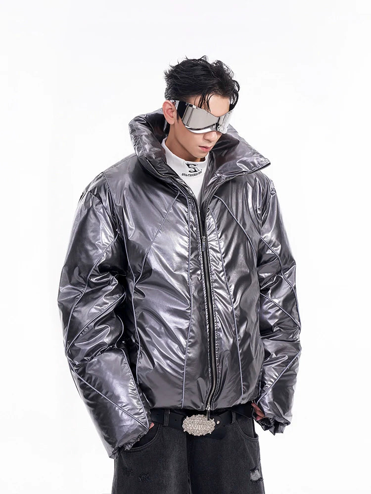 Glossy Puffer Jacket