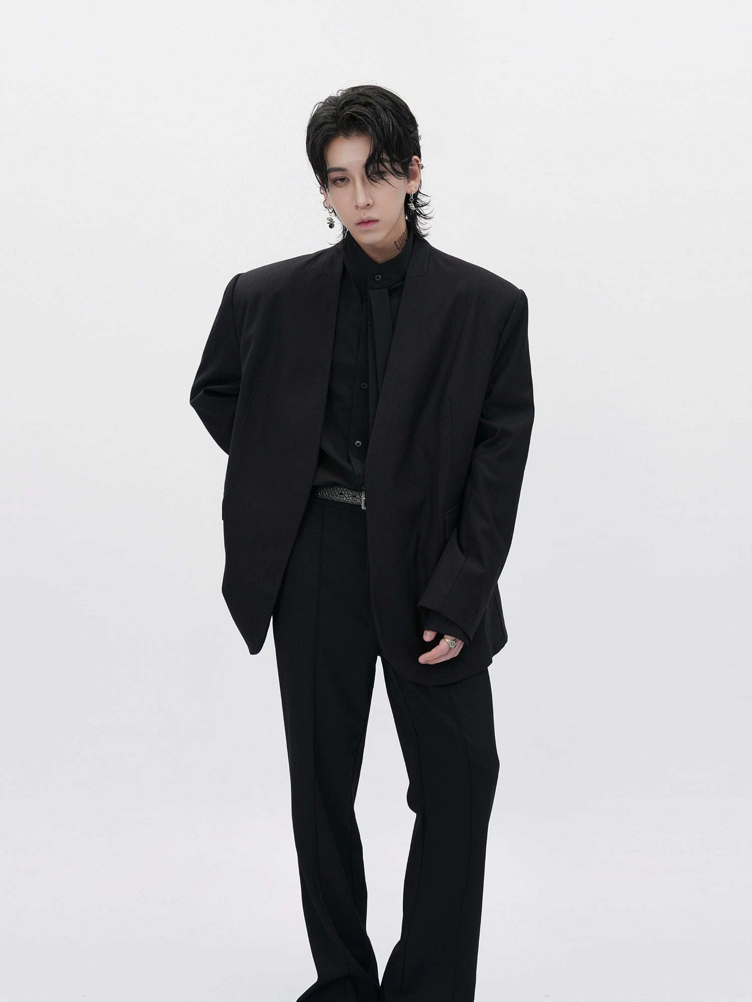 Shadowfold Minimalist Blazer