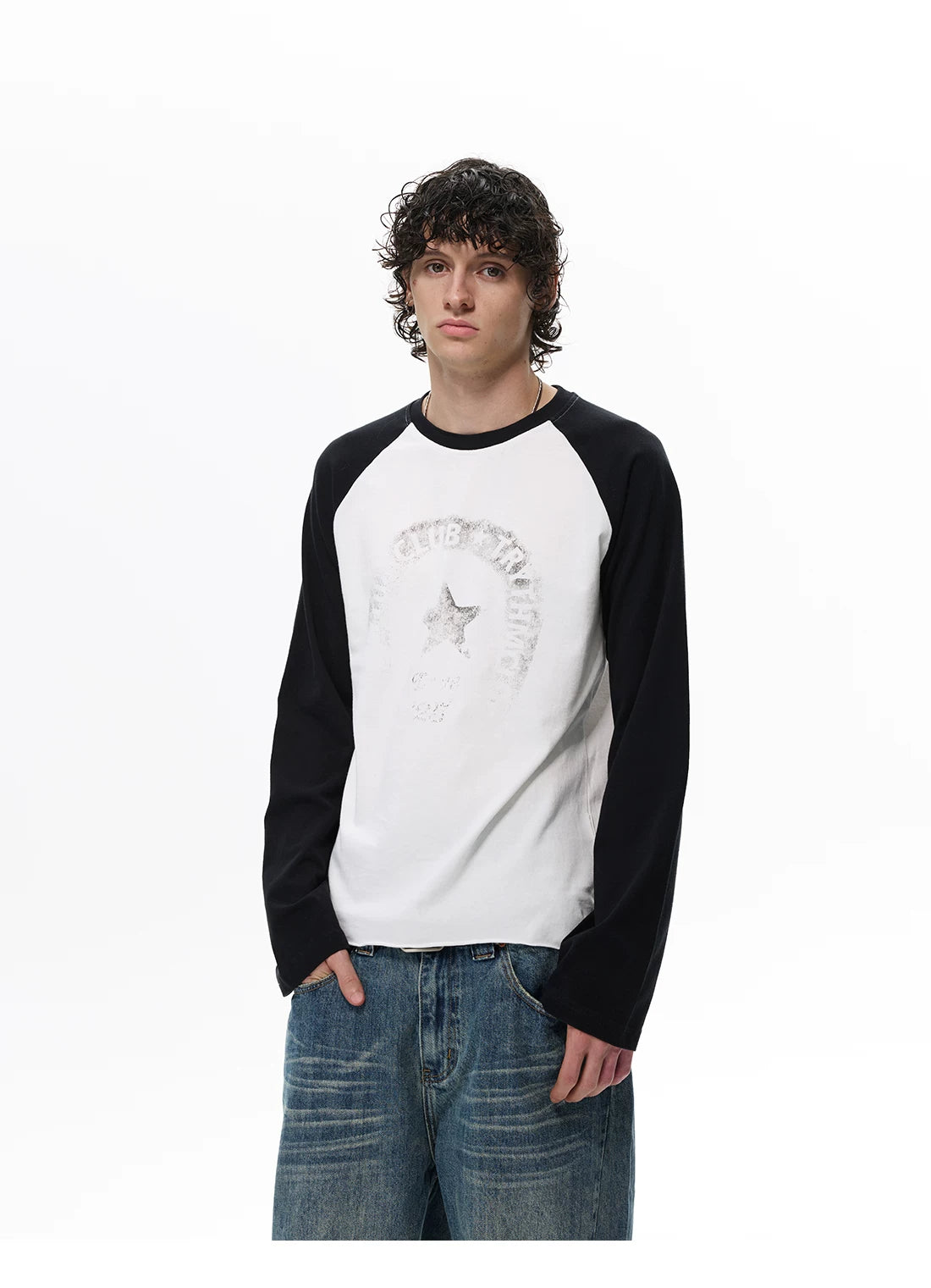 Faded Club Star Raglan Tee