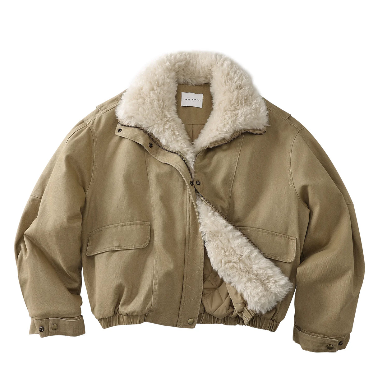 Prairie Haven Shearling Utility Jacket
