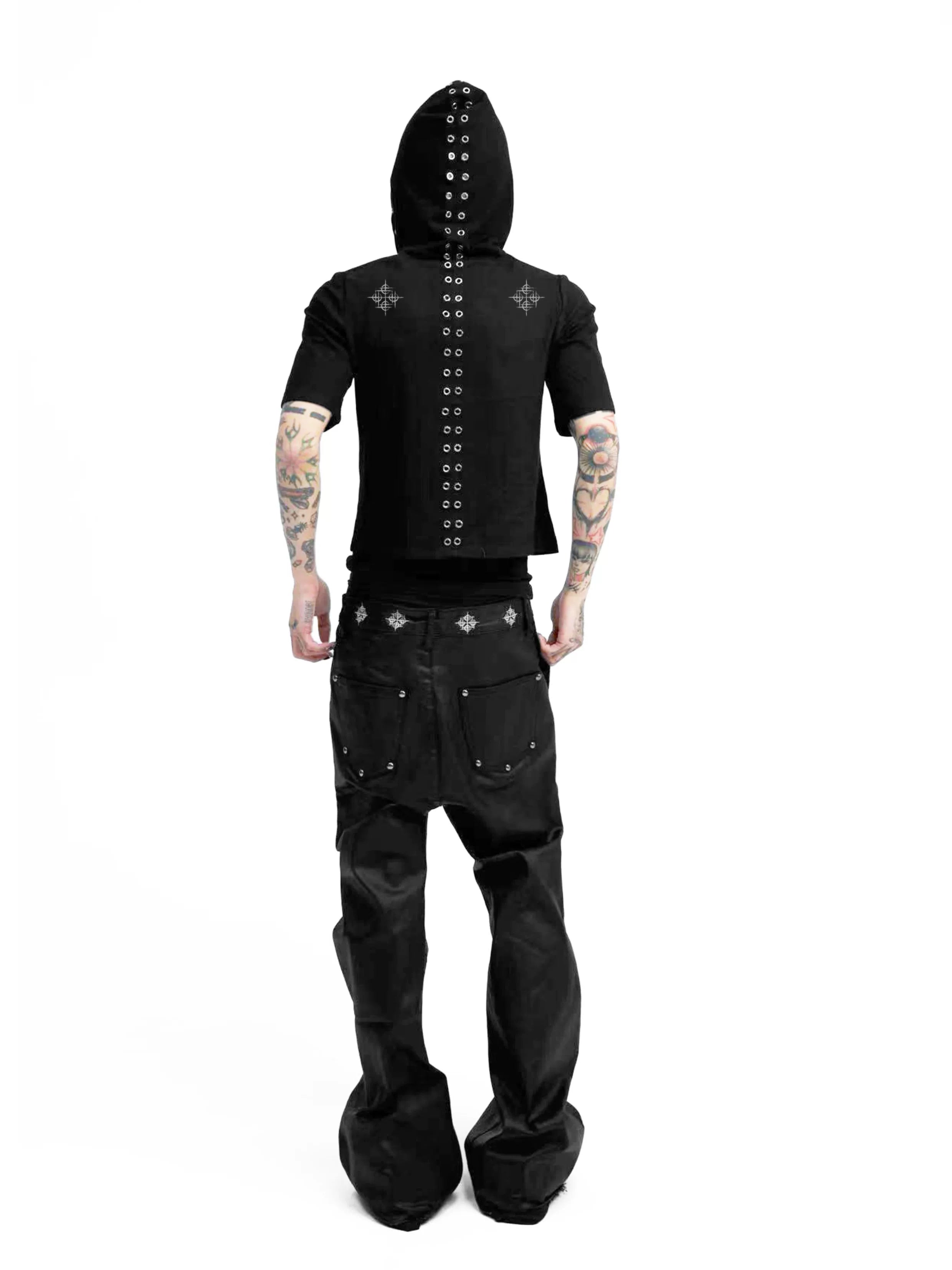 Midnight Rivet Shadow Hoodie Tee