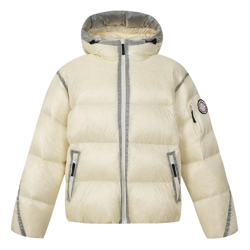 Glacier Halo Reflective Hooded Puffer Jacket