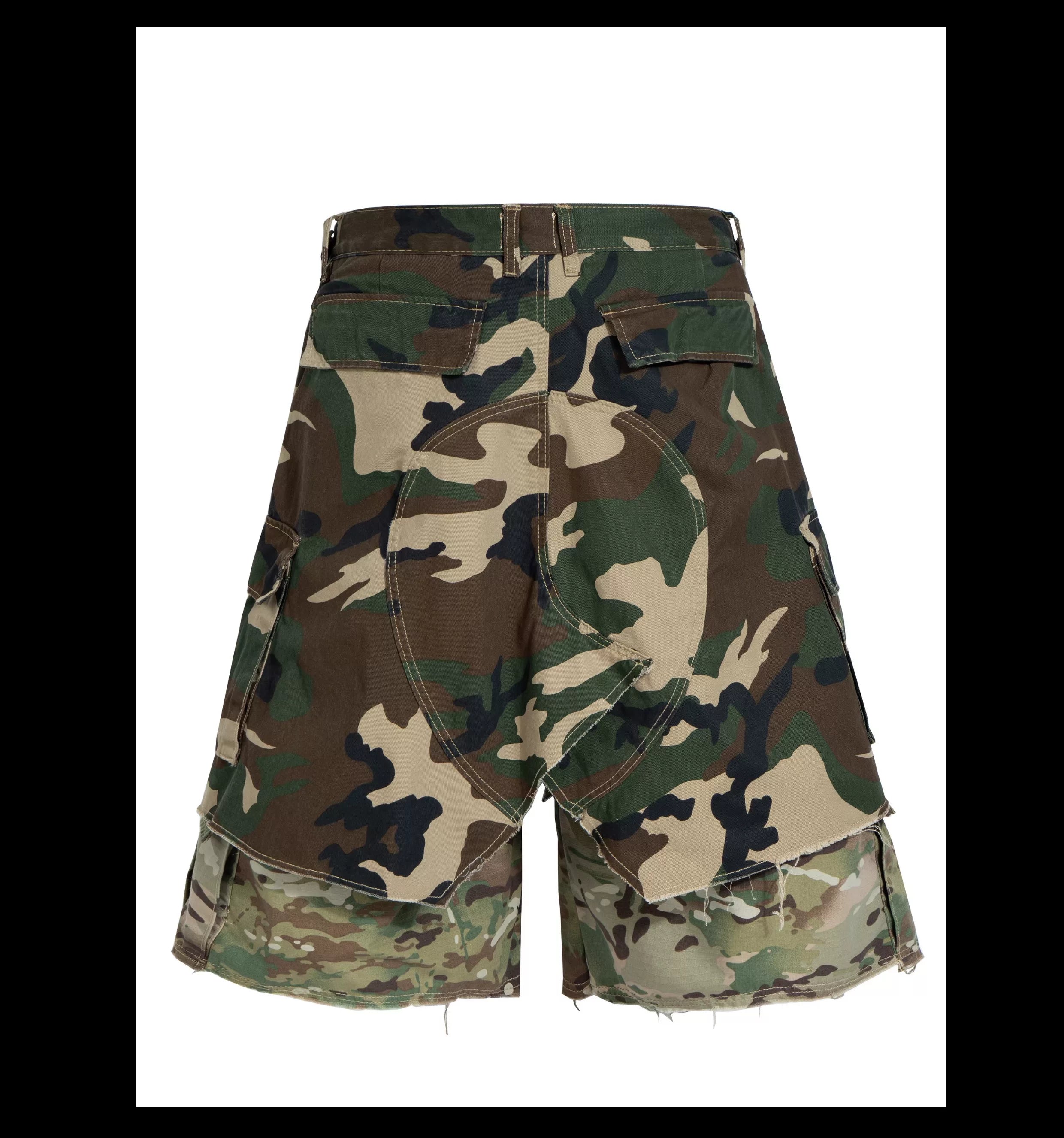 Warzone Tier Double-Camo Combat Short Pants