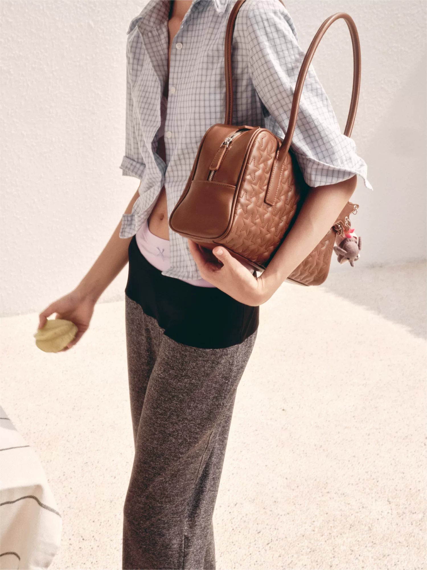 Embossed Star Office Briefcase Tote - view 4