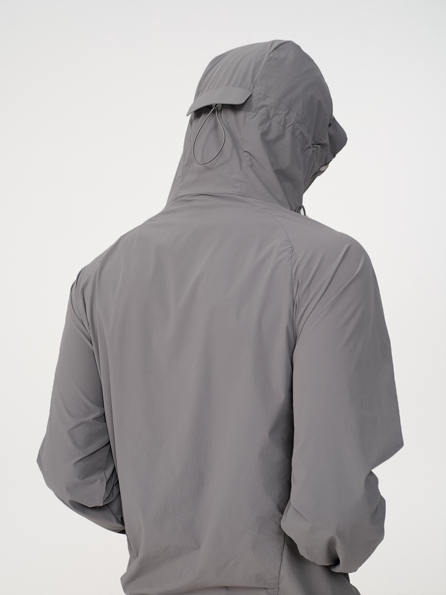 Face-Shield Tech Windbreaker Jacket