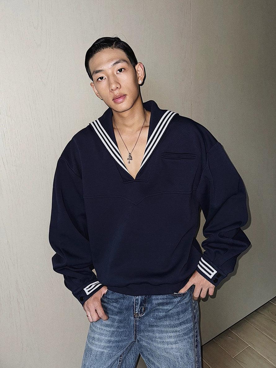 Blue collar sweatshirt sales