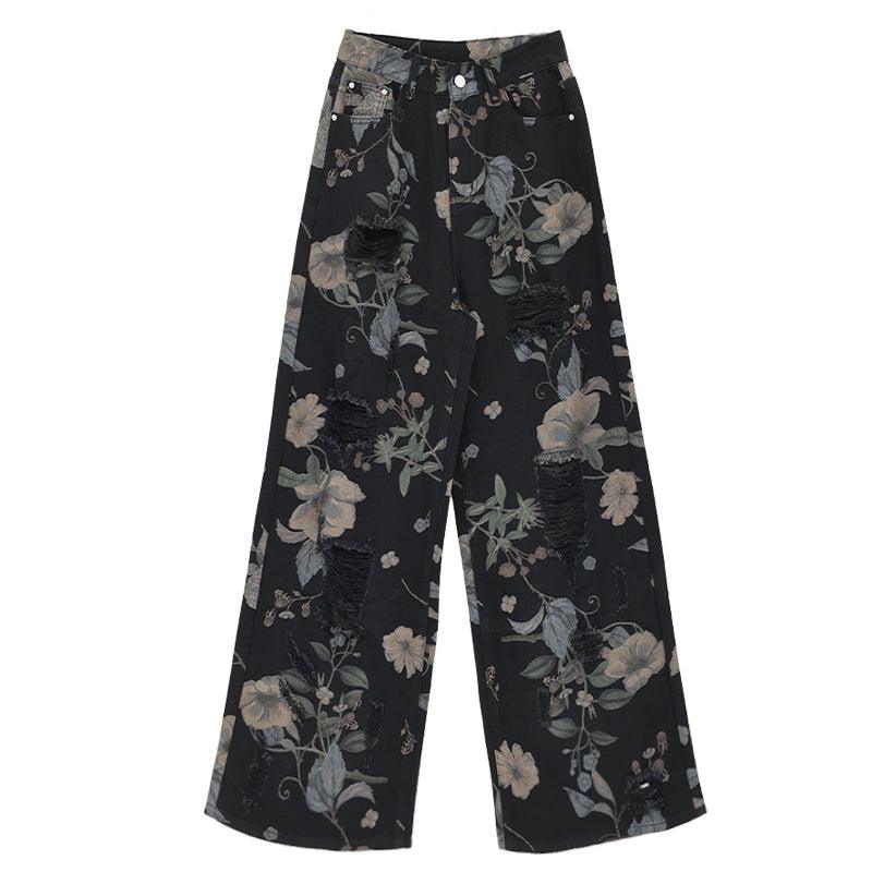 Breezy Bloom Delessed Wide Bein Jeans