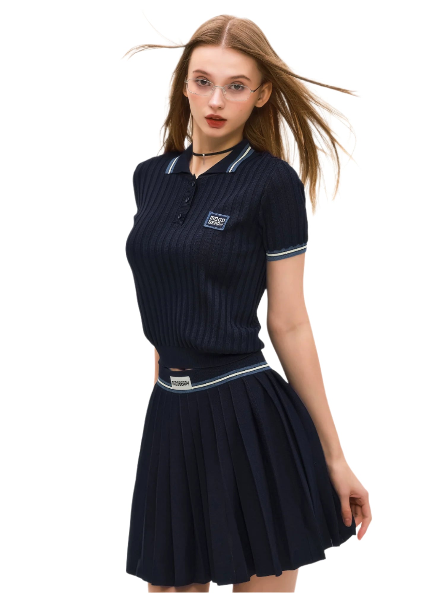 Pleated Tennis Two Piece Set