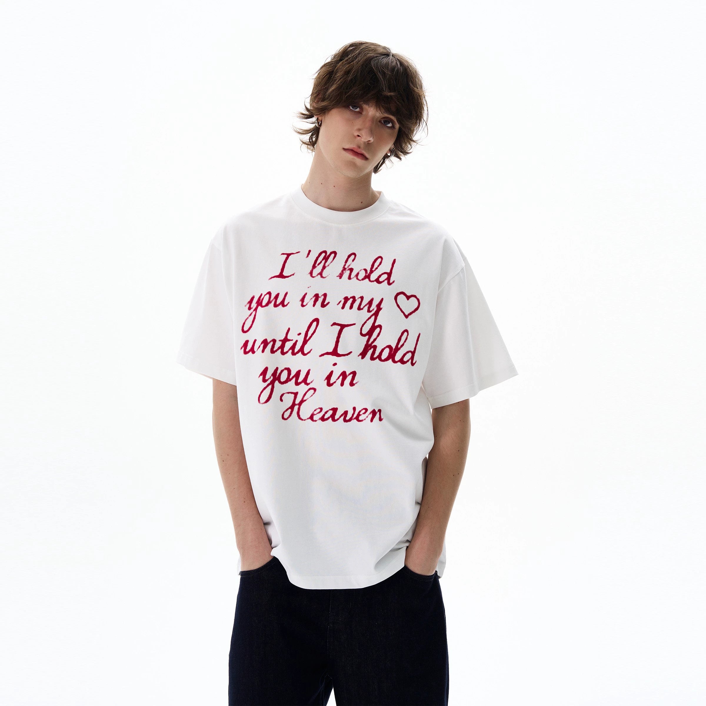 Heaven Script Heart Graphic Tee